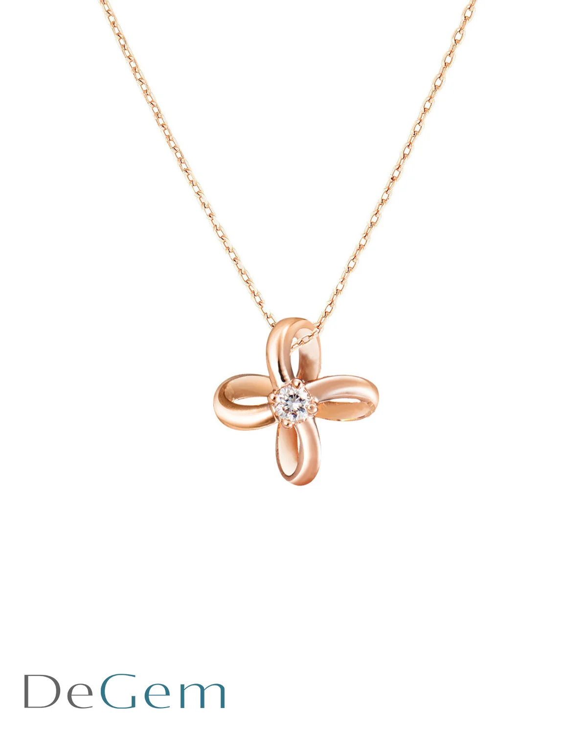 DEGEM SOLELUNA ASTRA STELLAR QUAD COSMIC LOOP NECKLACE